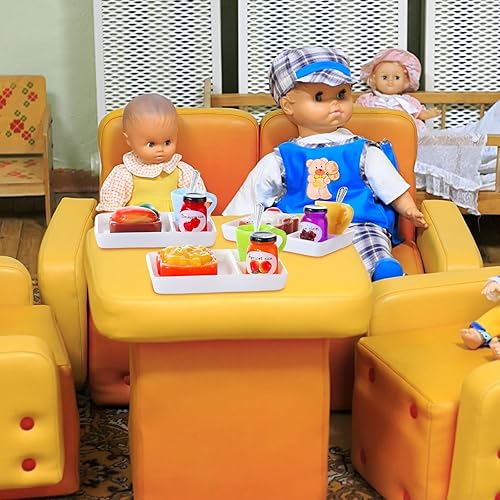 Miniatura 4 de 38 piezas de juguetes de comida en miniatura para casa de muñecas, accesorios para casa de muñecas en miniatura, juegos de comida para muñecas
