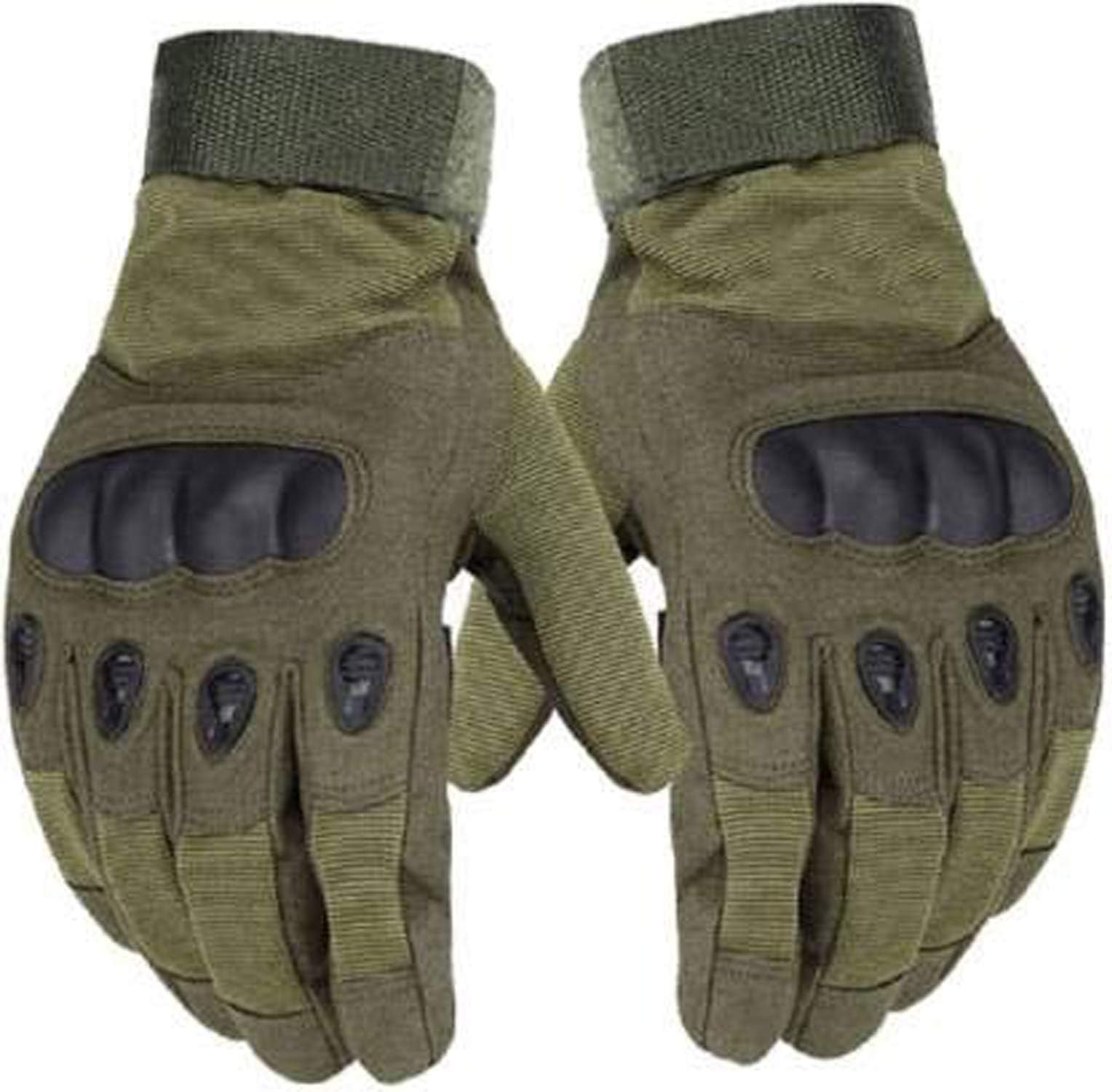 Navkar Crafts Spandex Full Finger Motorcycle Shooting Tactical Outdoor Breathable Riding Gloves For Men & Boys (M) (Black)