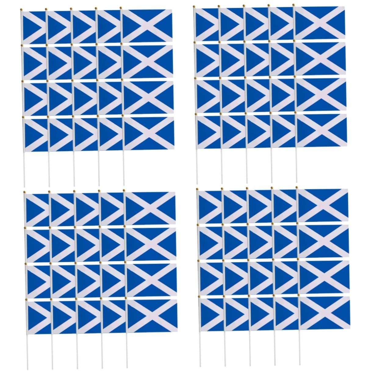 Drapeaux écossais de table et de main Abaodam pour décoration festive, lot de 80 pièces