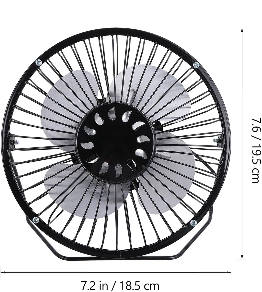 Mobestech Portable USB Charging Mini Desktop Fan 6-inch Small Quiet Table Fan for Office Dormitory Use, Black