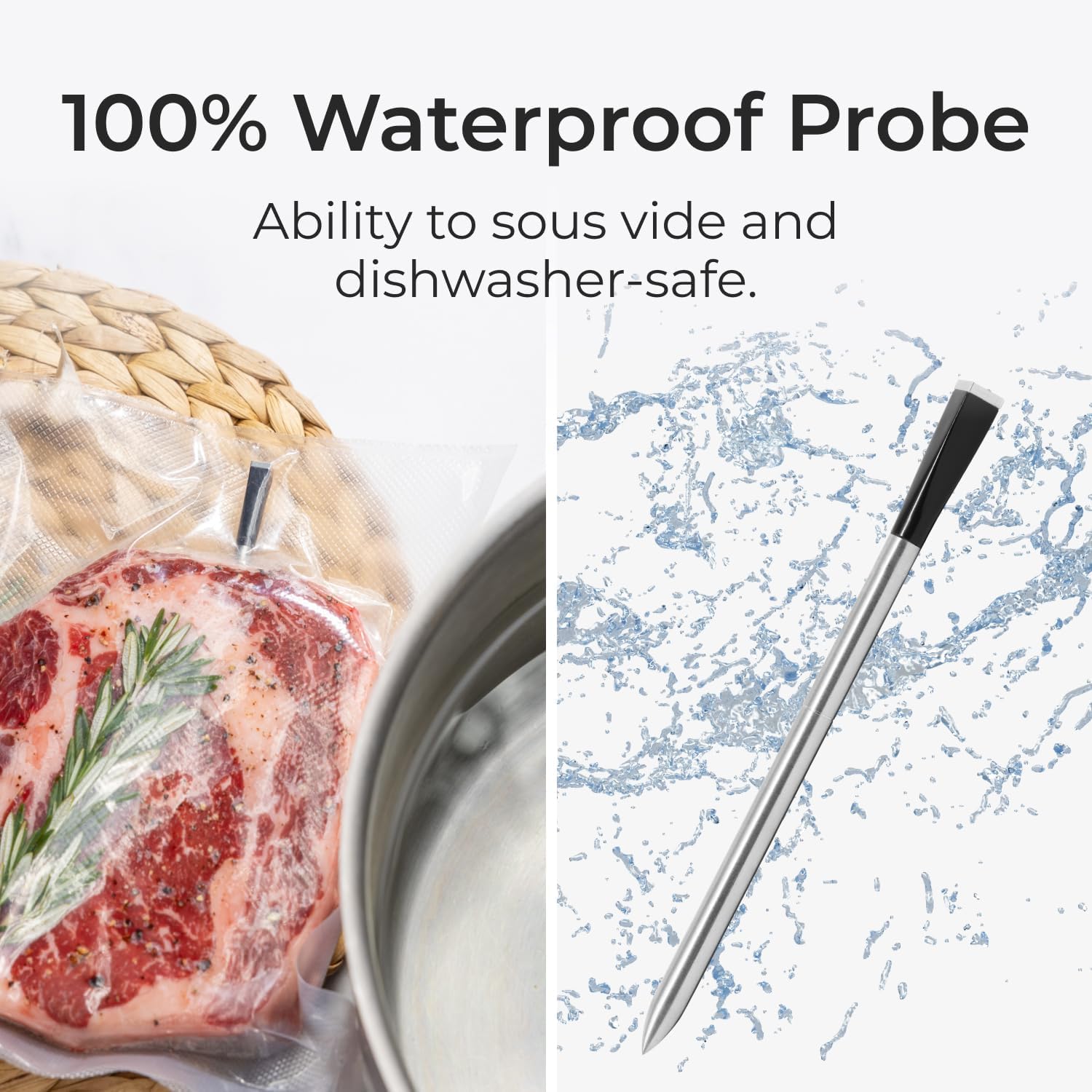MEATER Ensemble de cuisine intelligent : thermomètre à viande avec gants de barbecue et lame de bar | Restez en sécurité, grillez plus intelligemment et célébrez avec style | Plus de 50 recettes dans