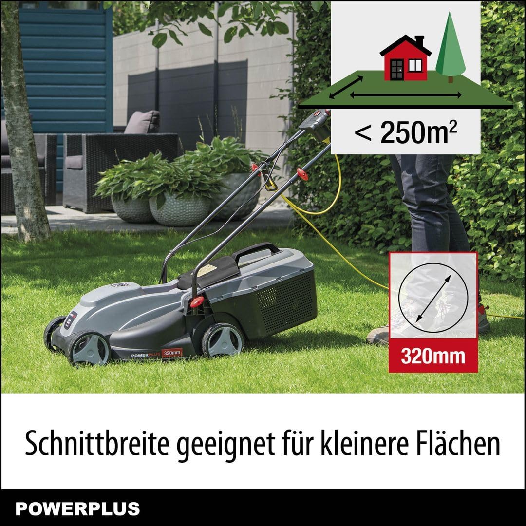 POWERPLUS POWEG63703 - Cortacésped 1000w 320mm