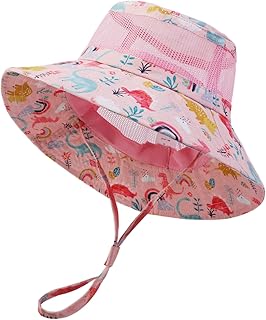JUPSK Baby,Clothing,Baby Boys 0-24m,Accessories,Hats & Caps JUPSK Toddler Beach Hat, Kids Sun Hat Unisex Kid Summer Hat Bucket Hat for 1-3 Years Wide Brim Sun Protection Hat Foldable with Dinosaur Pattern