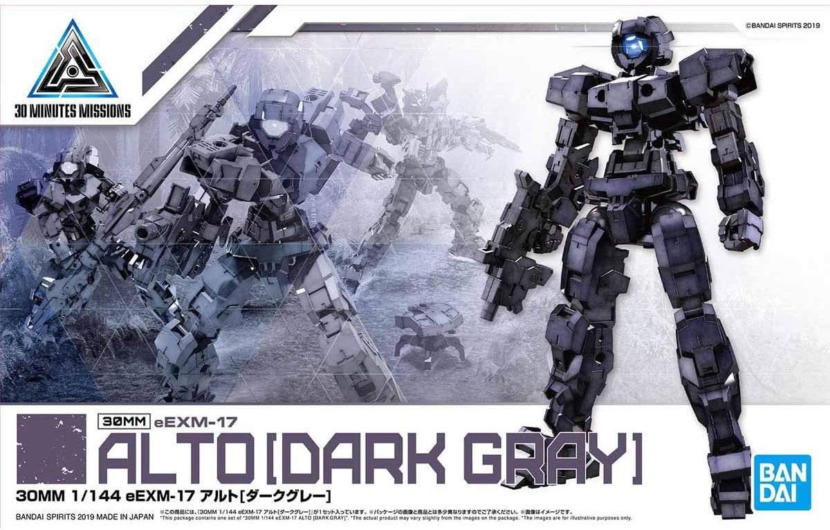 Bandai Spirits 30 Minute Mission #09 eEMX-17 Alto Dark Gray, Bandai 30 MM