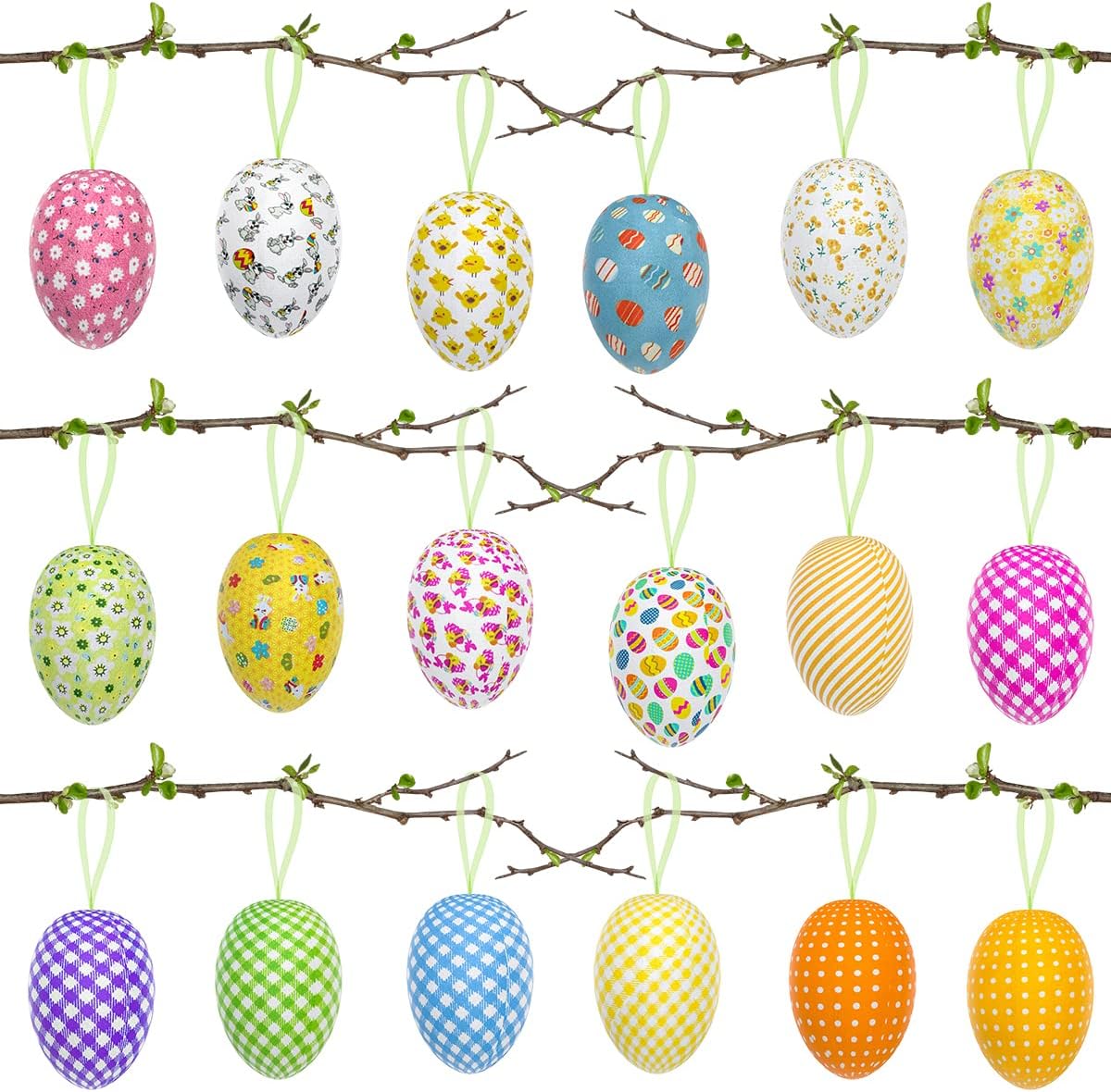 8 Disco-Ostereier Mit Spiegelfläche – Glänzende Deko-Eier Zum Aufhängen, Für Osterkorb, Frühlingsdeko & Party (zufällige Farbe) Silberne Eier