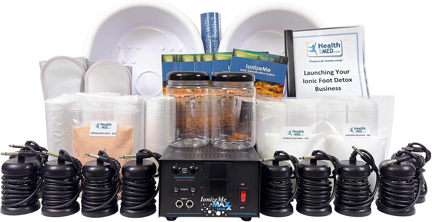 IonizeMe Maxx Dual Detox Machine - Baño de pies iónico 20V