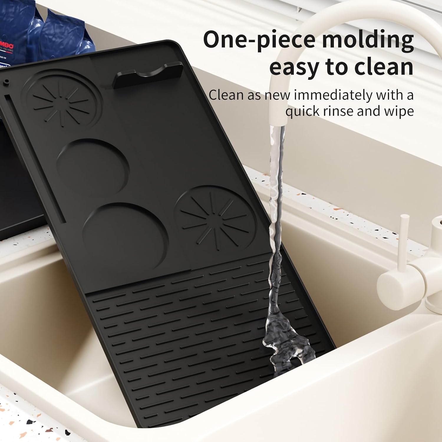 Silicone Coffee Mat 24''x16'',Fits Under Coffee Maker