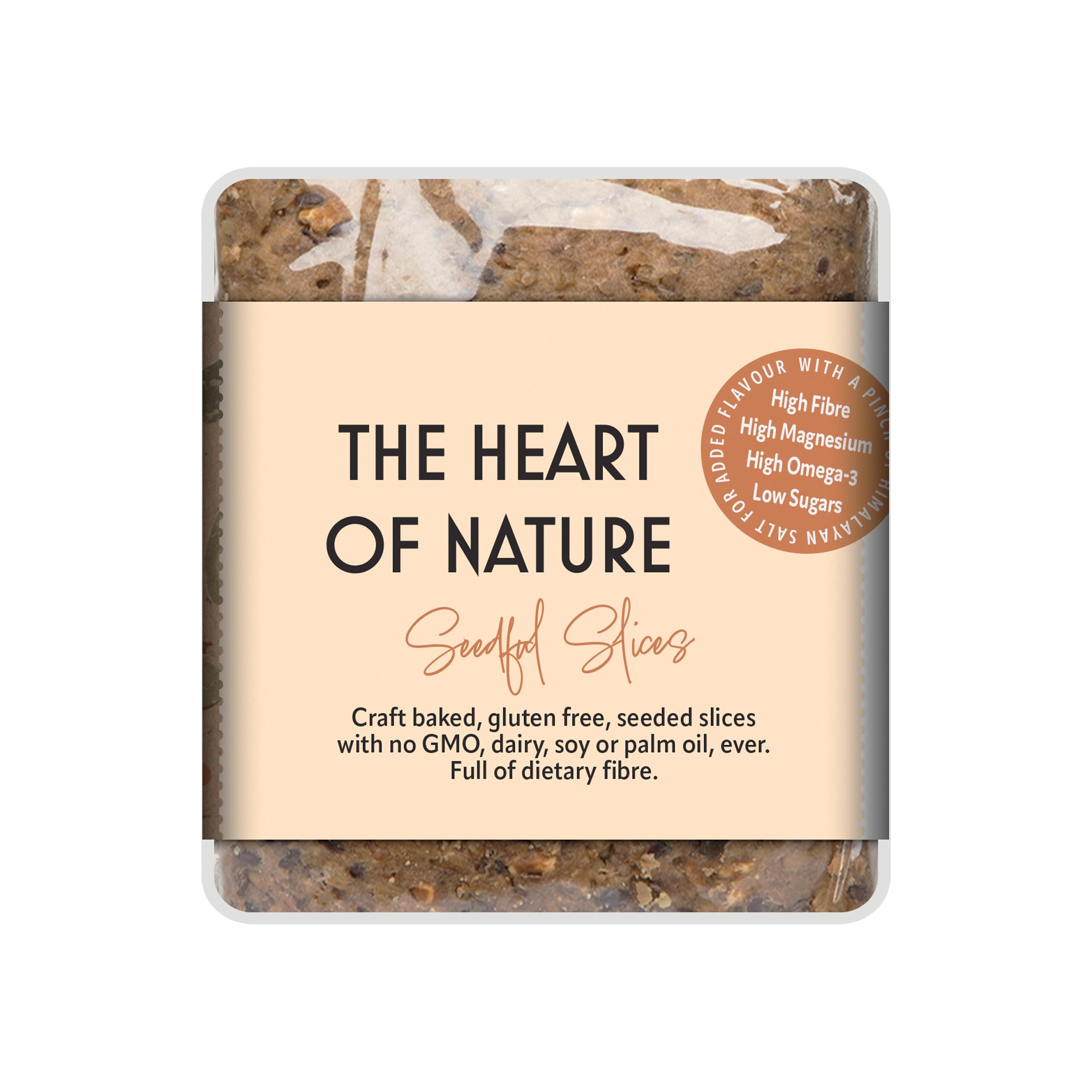 1 x 500g THE HEART OF NATURE Seeded Vegan Loaf, Wheat Free Pure Grain Bread