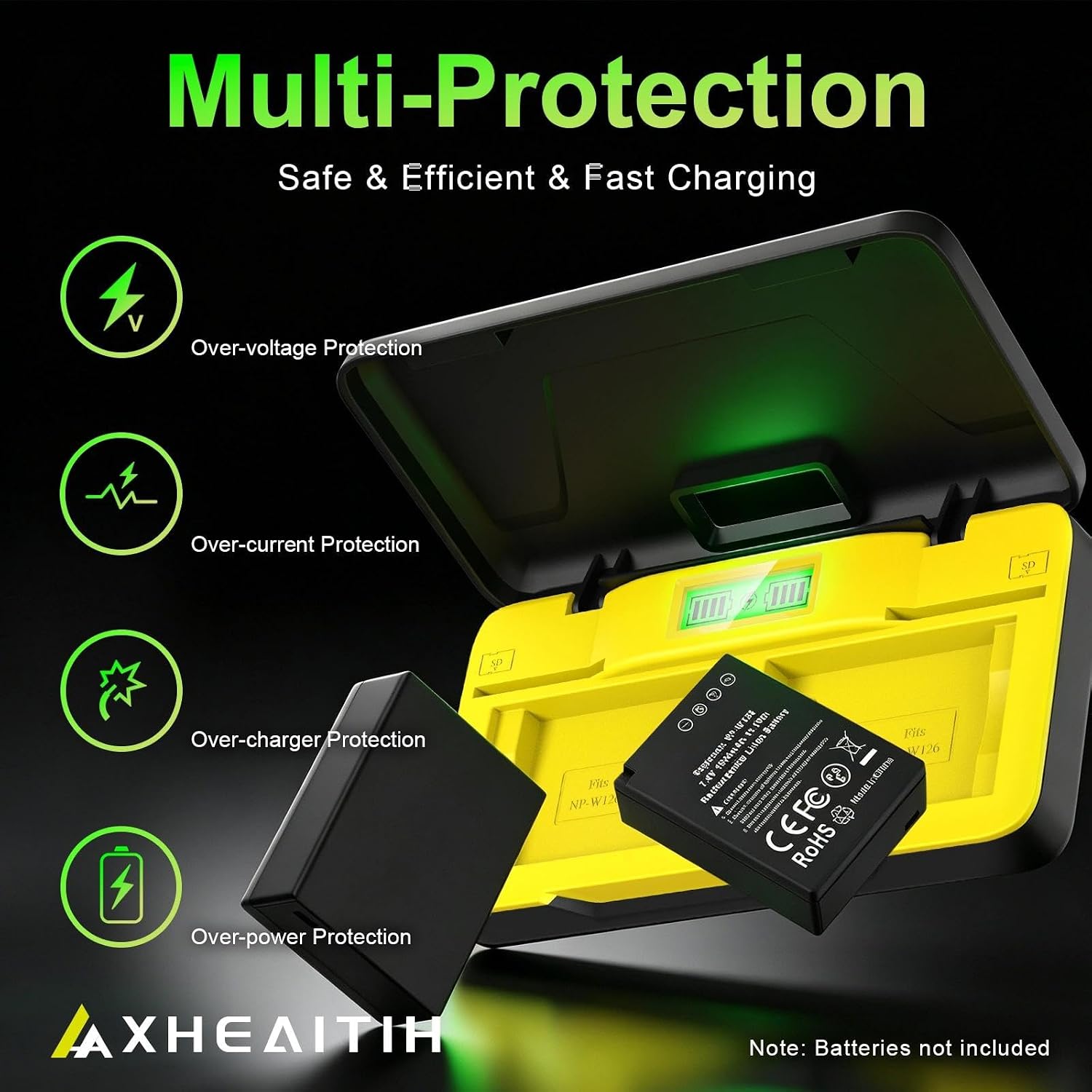 NP-W126S 20W PD 1.5h Dual for Fujifilm FinePix Fast Camera Battery Charger
