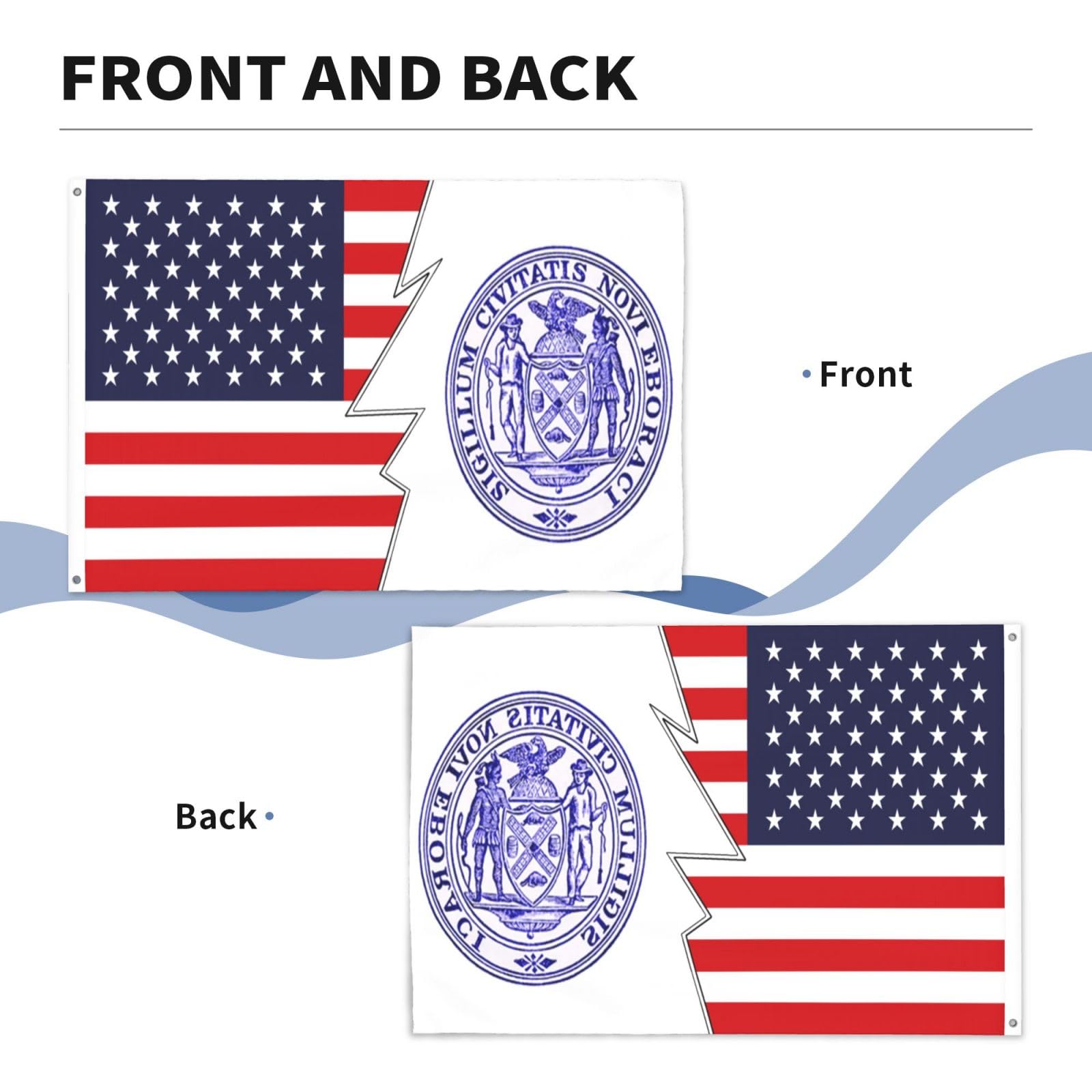 Amazon.com : Double-Sided Flag Of New York City (1914-1915) And