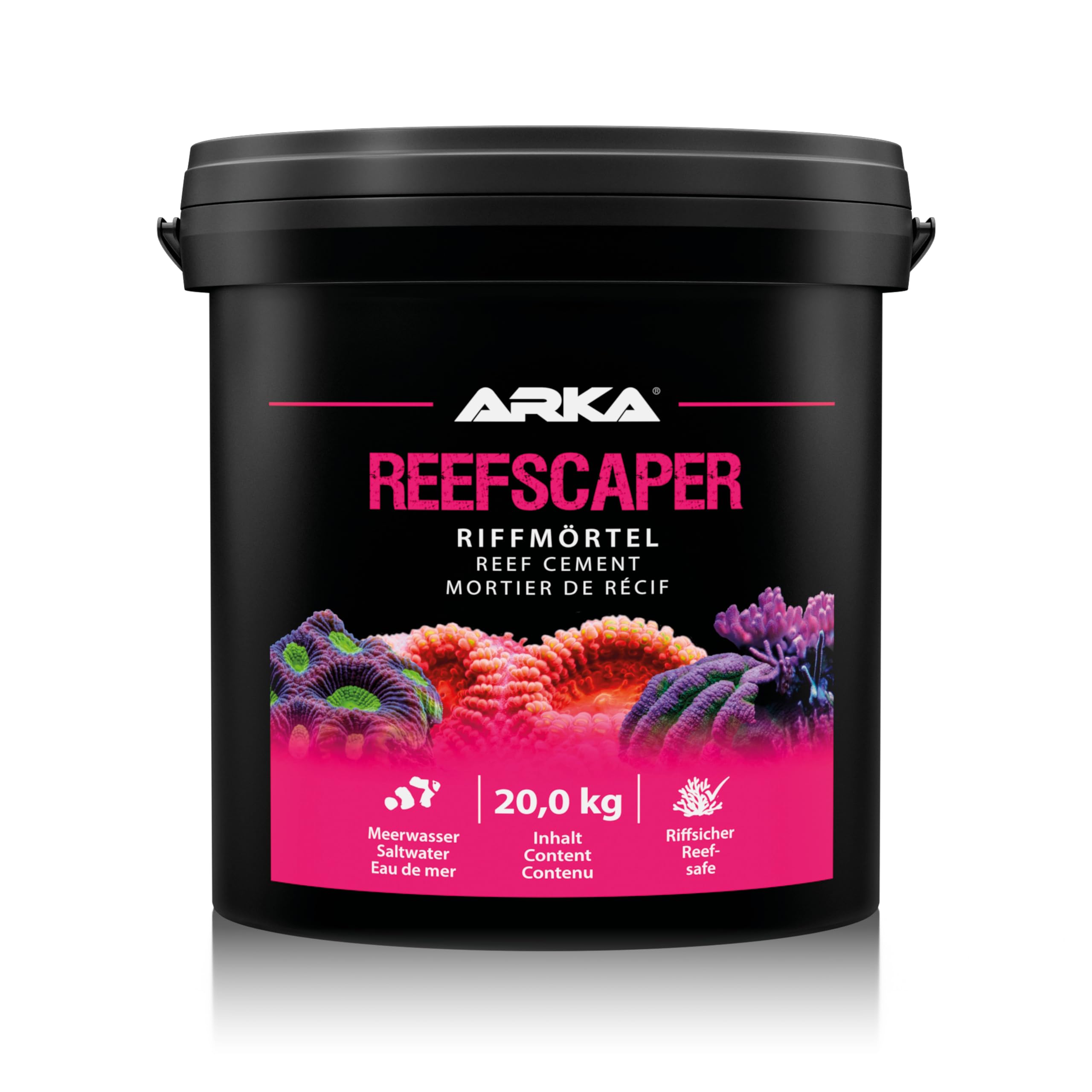 ARKA Reefscaper -Mortier récifal professionnel idéal pour fixer de manière stable les coraux et les structures récifales dans les aquariums d'eau de mer, facile à utiliser