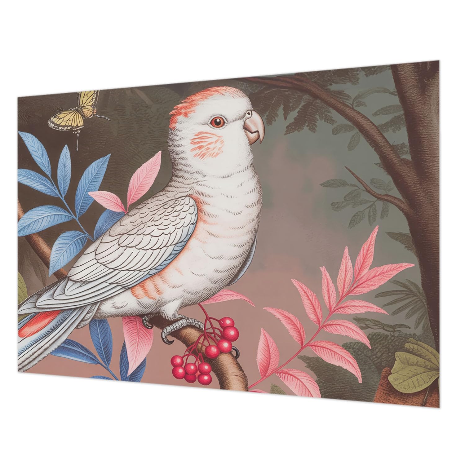 Papier peint intissé pour chambre et salon style jungle exotique 208x146