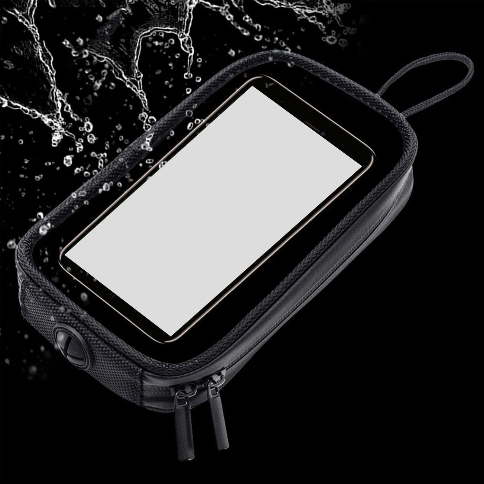 Sac de réservoir de moto, support de téléphone étanche, résistant aux rayures, pochette de vélo zippée, pour moto tout-terrain, moto de tourisme, accessoires de rangement, navigation de voyage