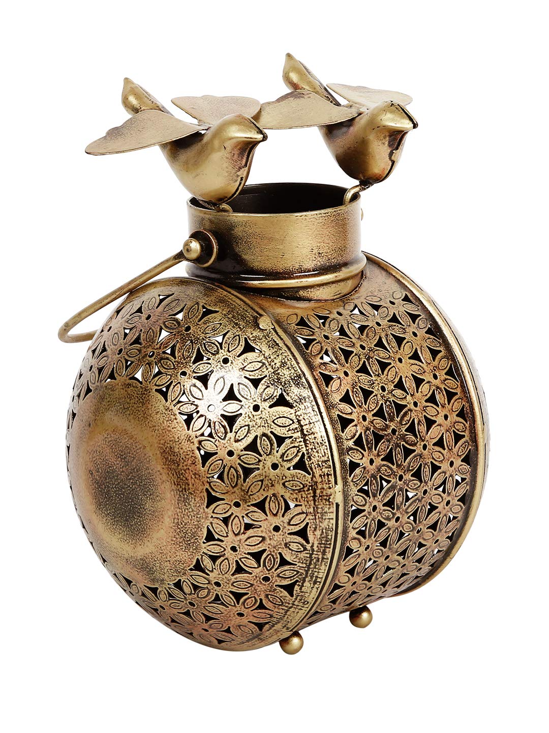 CraftVatika Birds Tea Light Holder Handi Tealight Holders Stand Rajashtani Handicraft Handi Showpiece Statue for Home Office Living Room Desk Table Decoration.