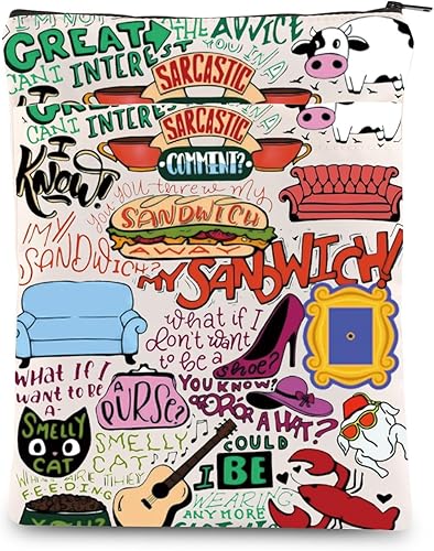 Miniatura 1 de KEYCHIN Funda para libro de programas de televisión para amigos, fanáticos del programa de televisión, protector para amantes de los libros, regalos