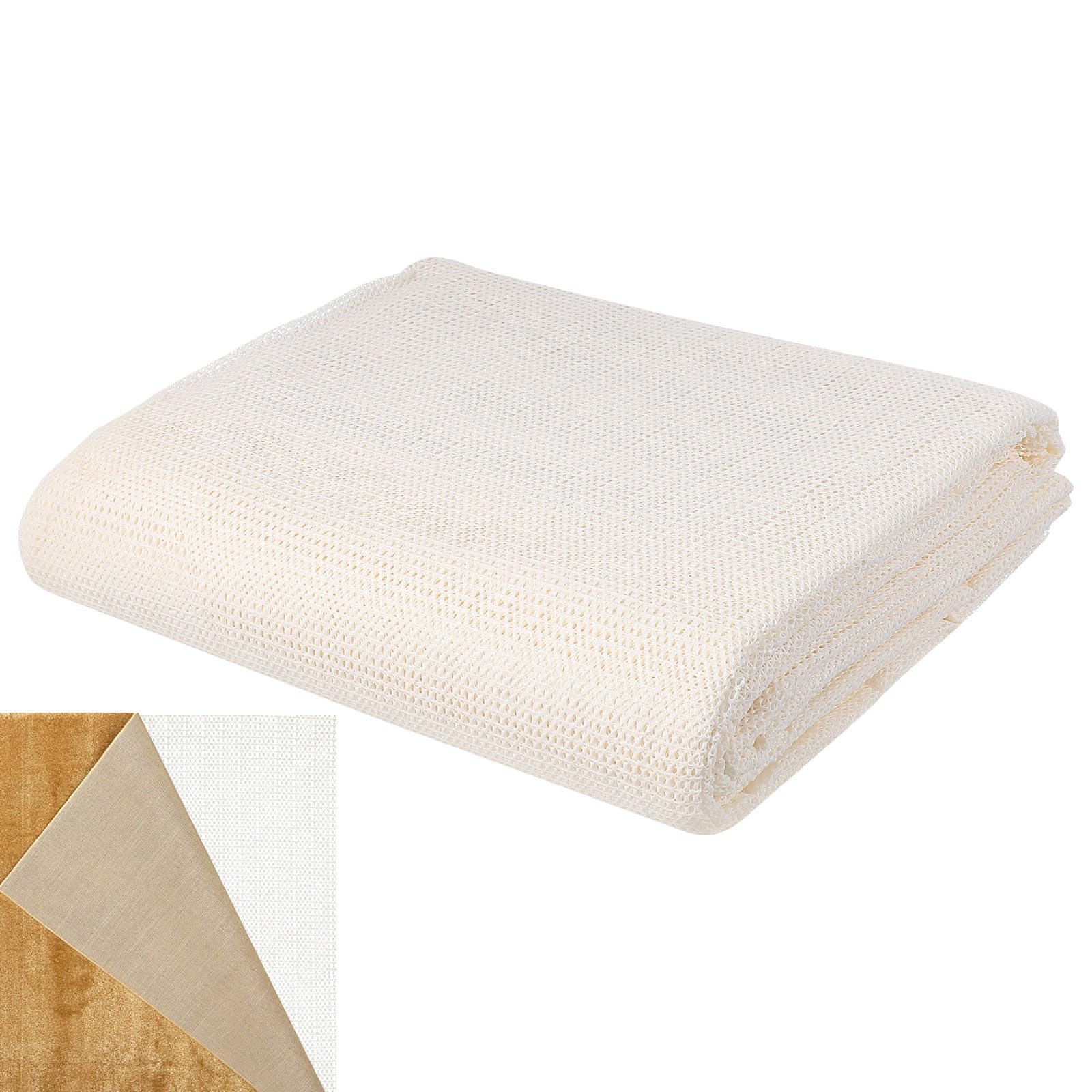 rutschfeste Teppichunterlage 200X300cm für Büro und Wohnzimmer aus Robustem PVC mit Bodenschutz und Anti Curling Funktion für Flächenteppiche