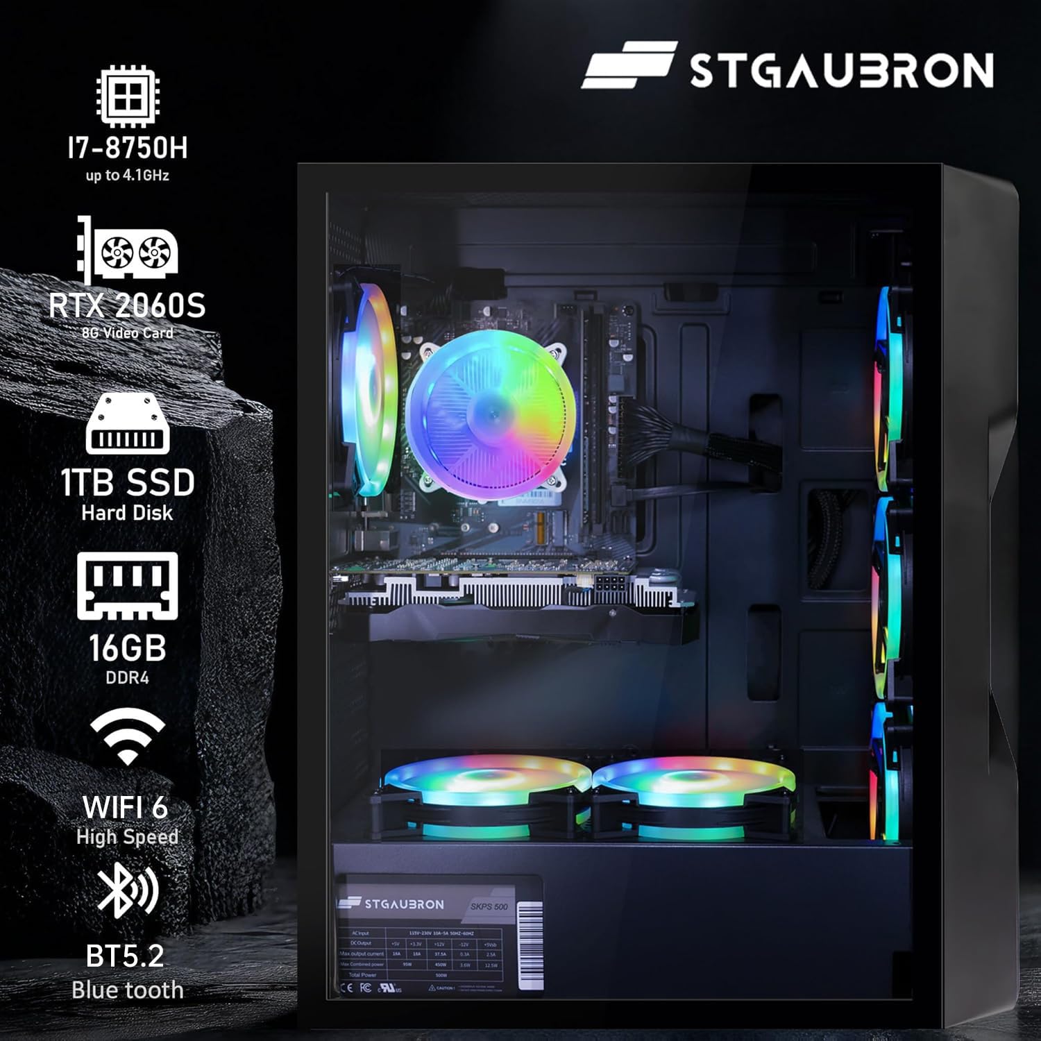 Windowsデスクトップ 2060super PC Windowsデスクトップ 2060super PC STGAubron Gaming PC Computer
