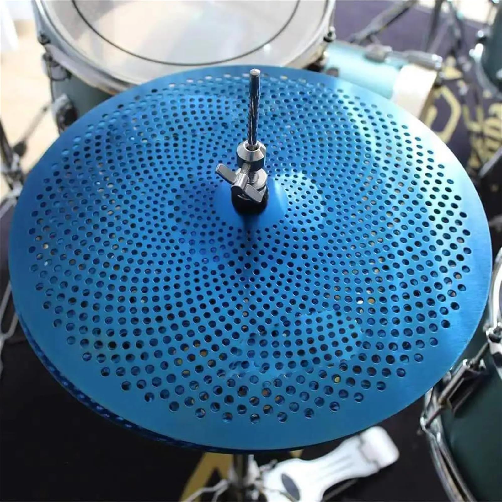 Miłośnicy Muzyki Talerz Zestaw Talerzy Silent Cymbal Pack 5 Szt 14 Hihatów 16 Crash 18 Crashride 20 Inch Ride 6 Filców Odpornych Na Uderzenia(Type2)