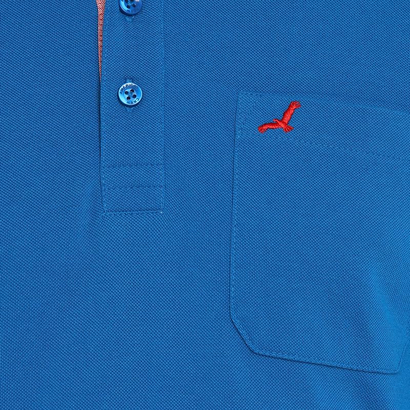 Image of AMERICAN CREW Full Sleeves Polo Collar T-Shirt with Pocket for Men