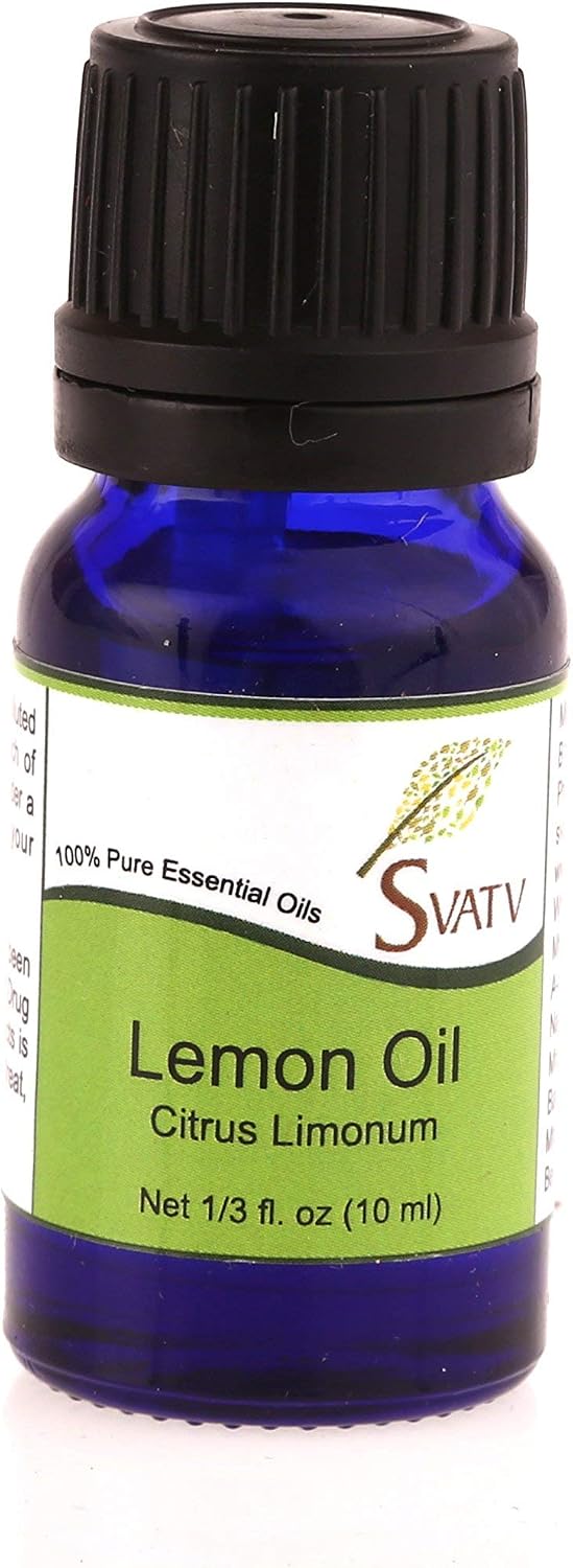 SVATV Lemon Essential Oil Therapeutic Grade Aromatherapy Oils Fragrance Oil for Diffuser Yoga Massage & DIY Personal Care 10 ml - Image 3