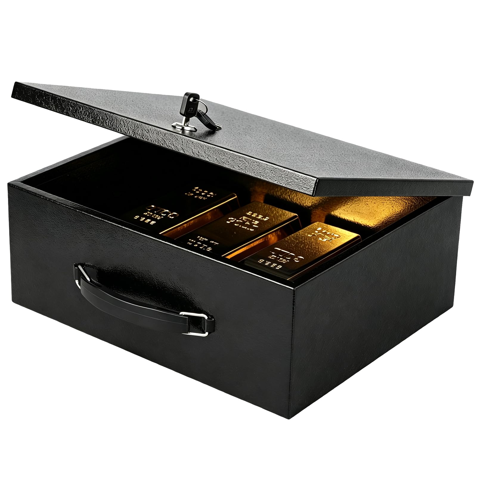 Photo 1 of *See Clerk Notesxydled Fireproof Document Box with Key Lock - Black