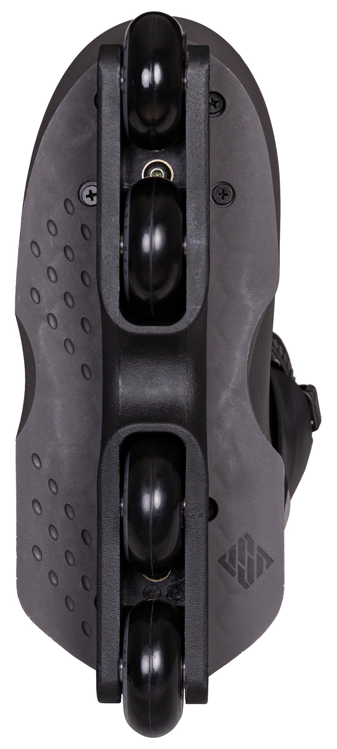 Powerslide USD Sway Chess Black Aggressive Skates – Schwarz Inliner mit Kizer Fluid V Schiene, 58mm 90A Rollen, ABEC 9 Kugellager, Hardboot & Komfort-Innenschuh – Street & Park Skate (46-47)