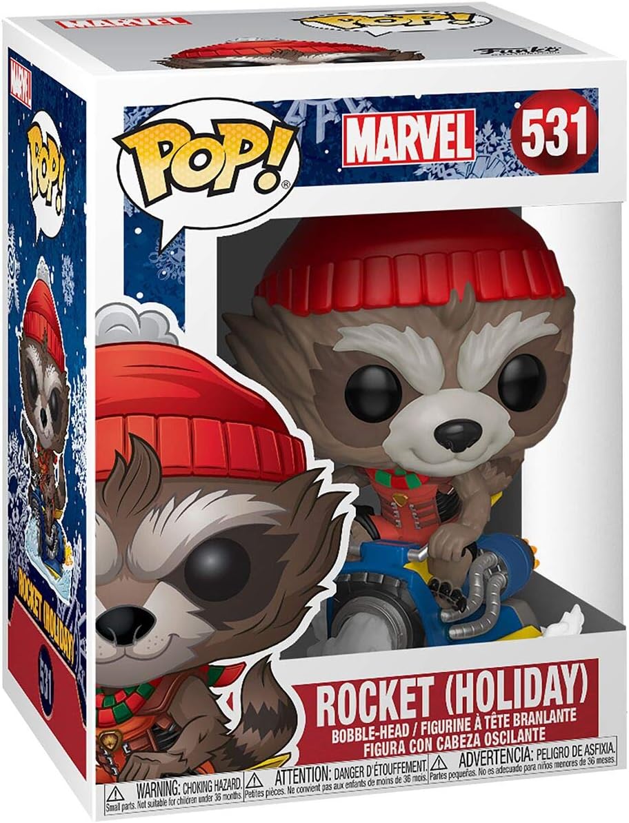 Funko Pop! Marvel: Holiday Rocket, Action Figure - 43334