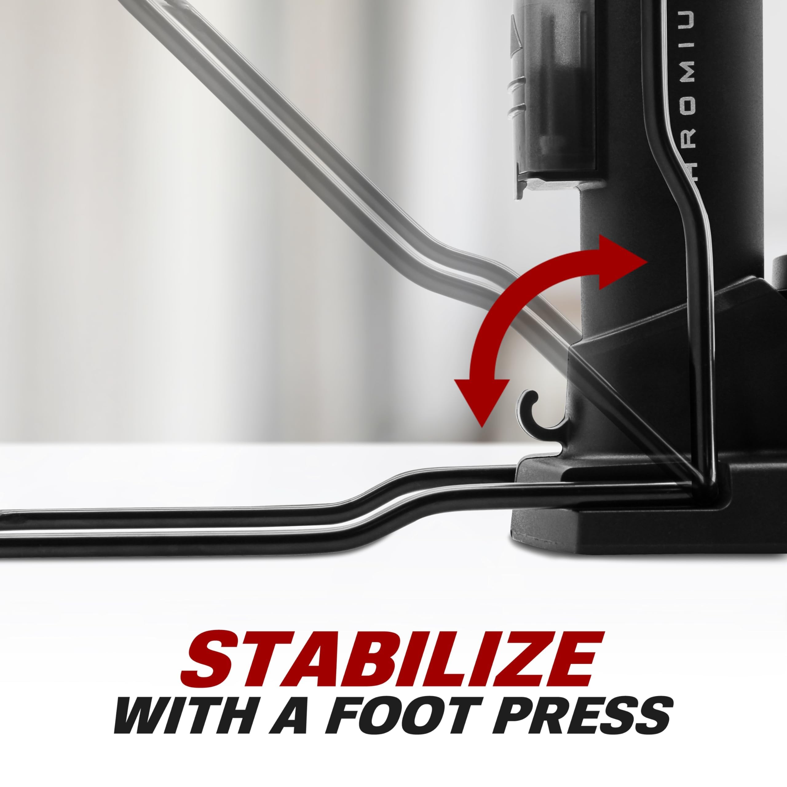 BV Pompe à vélo Durable pour vélo - Pompe à Pied 17/24" - Tête de Valve Intelligente, 160 psi, automatiquement réversible Presta et Schrader