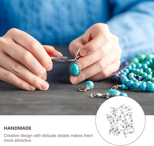 Miniatura 9 de 30 piezas de aleación de alambre de púas collar de cadena colgante de espina DIY cadena de mano dijes DIY pulsera collar con anillos de salto