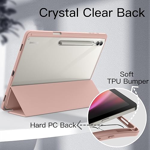 Miniatura 3 de JETech Funda para Samsung Galaxy Tab S10 UltraTab S9 Ultra de 14.6 pulgadas con soporte para S Pen y parte trasera de policarbonato transparente,