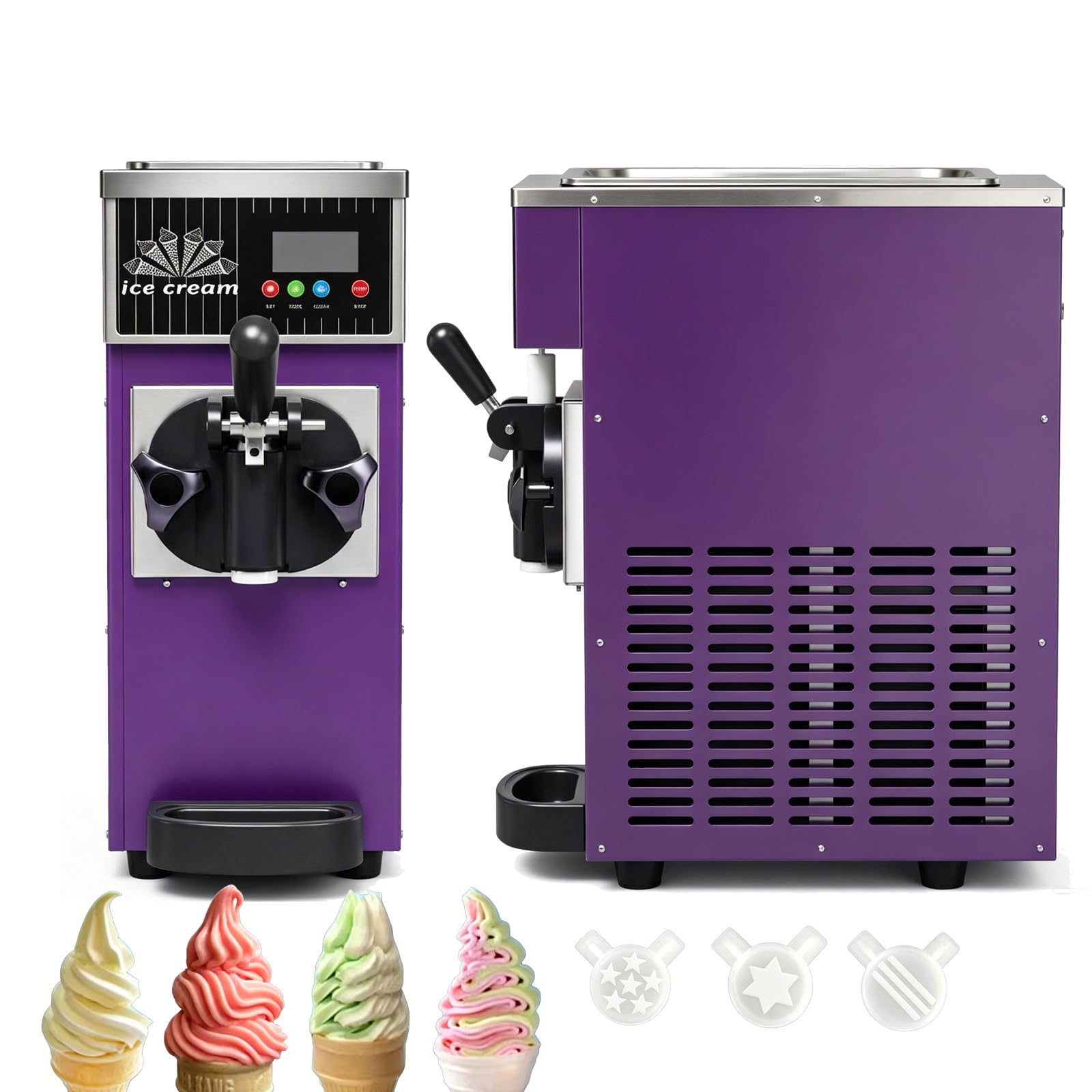 Komercyjna Maszyna Do Lodów Soft Purple-220V