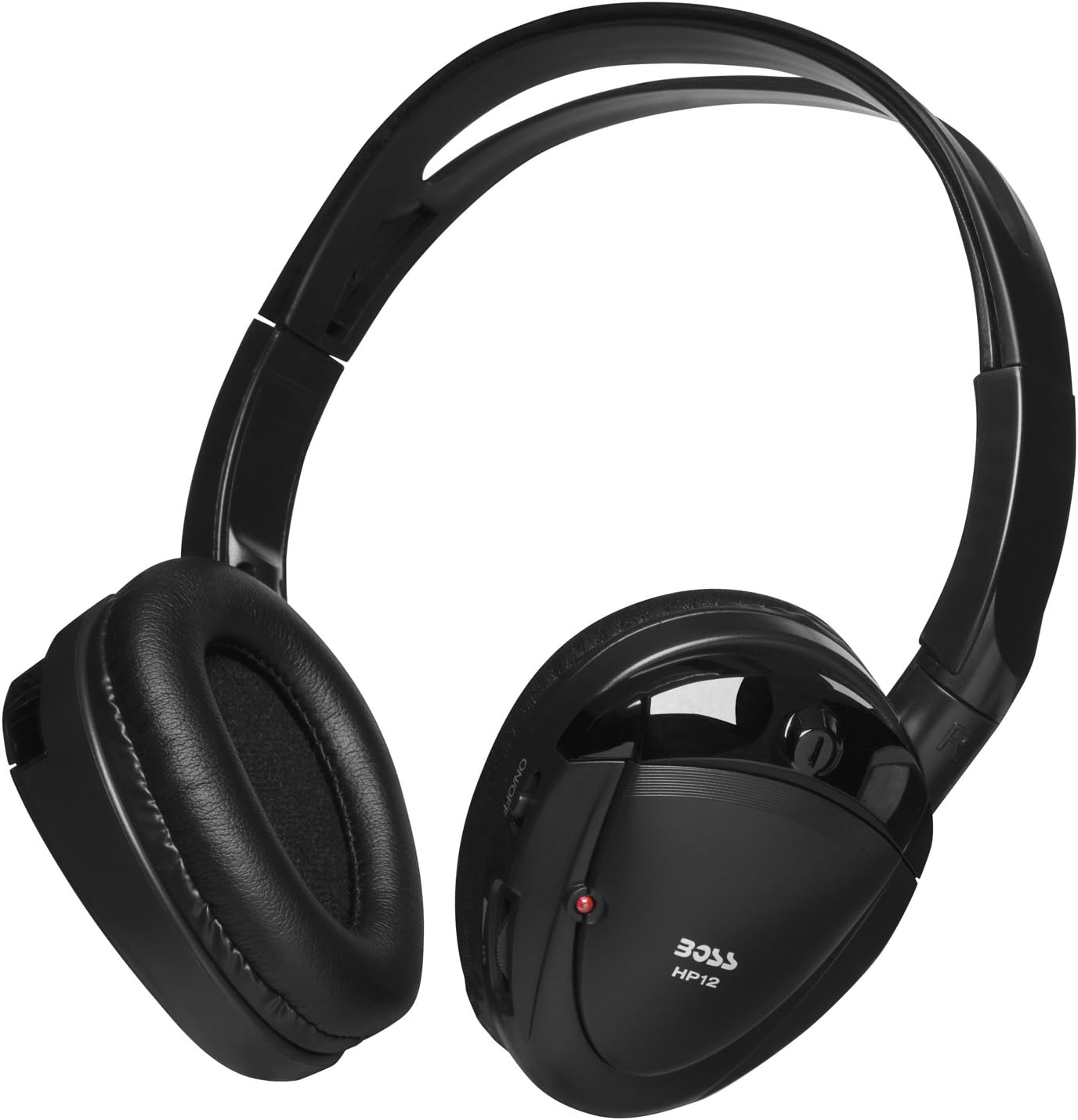 BOSS Audio Systems HP12 Car Infrared Foldable Wireless Headphone For Use with All Video Monitors with Infrared Transmission