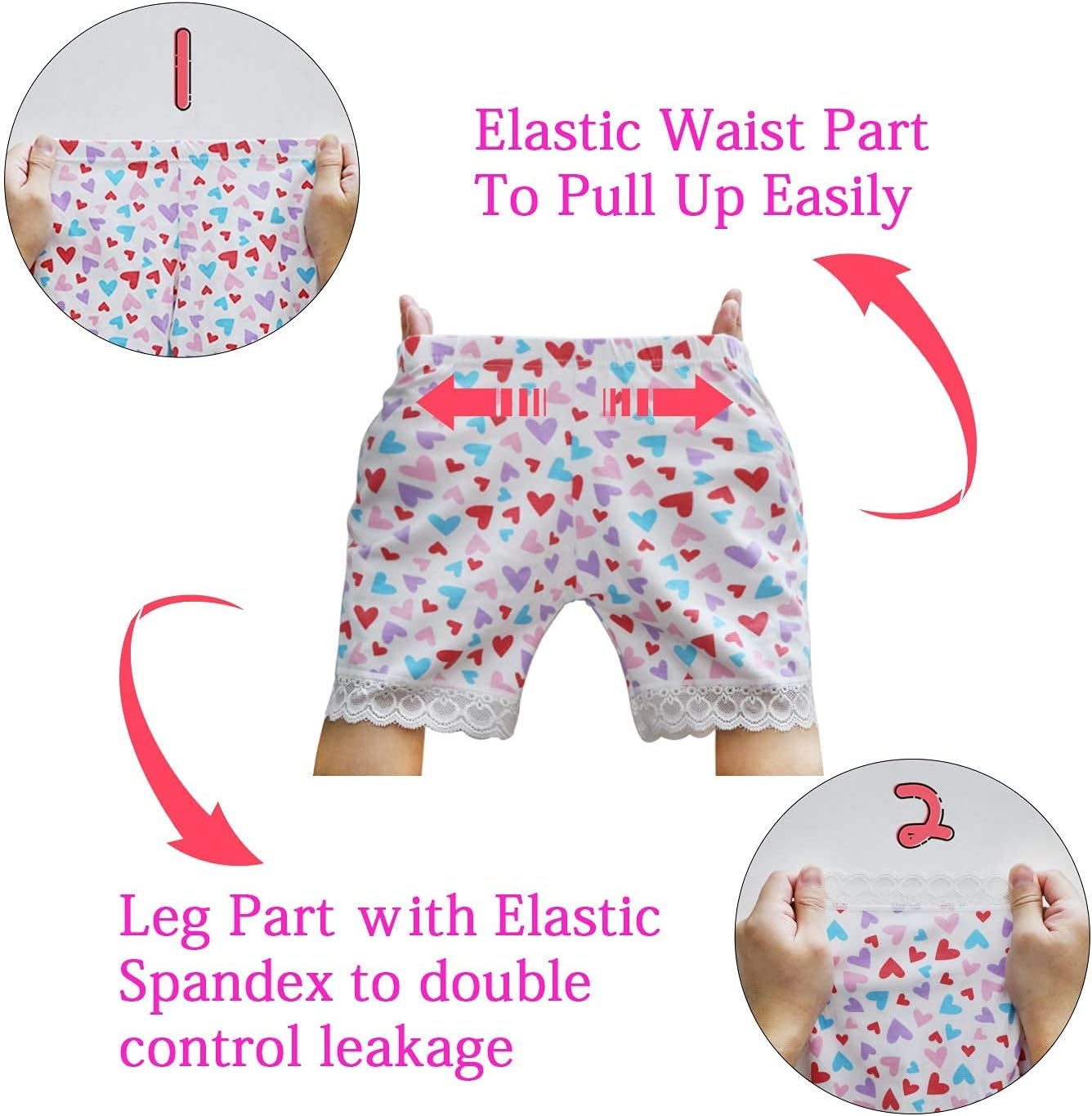 Pantaloncini Da Ciclismo Imbottiti Per Bambini E Ragazzi – Multicolore – Traspiranti, Elastici E Con Tasche