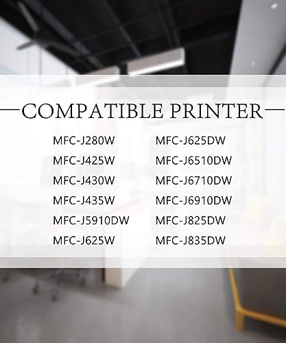 Miniatura 3 de Paquete de 10 cartuchos de tinta compatibles LC 75XL LC75XL LC75 [4B+2C+2Y+2M] | Uso para impresoras MFC-J6510DW J6710DW J6910DW J435W J625DW J280W