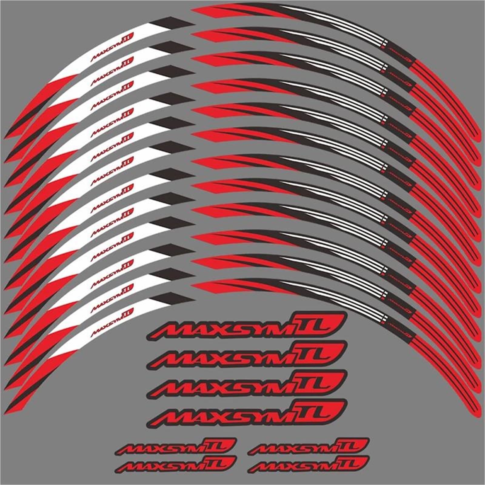 Motorcycle Wheel Stickers for SYM for Maxsym TL 508 500 TL500 TL508 Wheel Rim Sticker