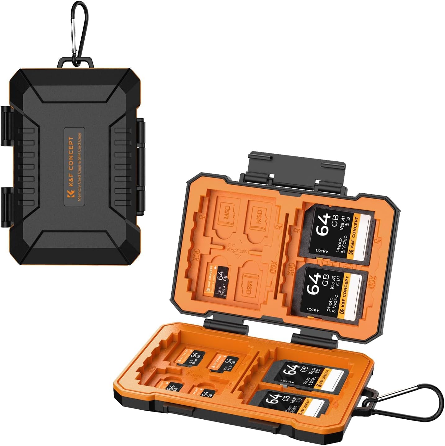 Amazon.com: K&F Concept Camera Battery SD Card Holder for 4 SD