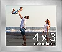 Vista 287 de Marco de 28 x 36 pulgadas de madera de peltre plateado con plexiglás acrílico UV, parte trasera de tablero de espuma y accesorios incluidos