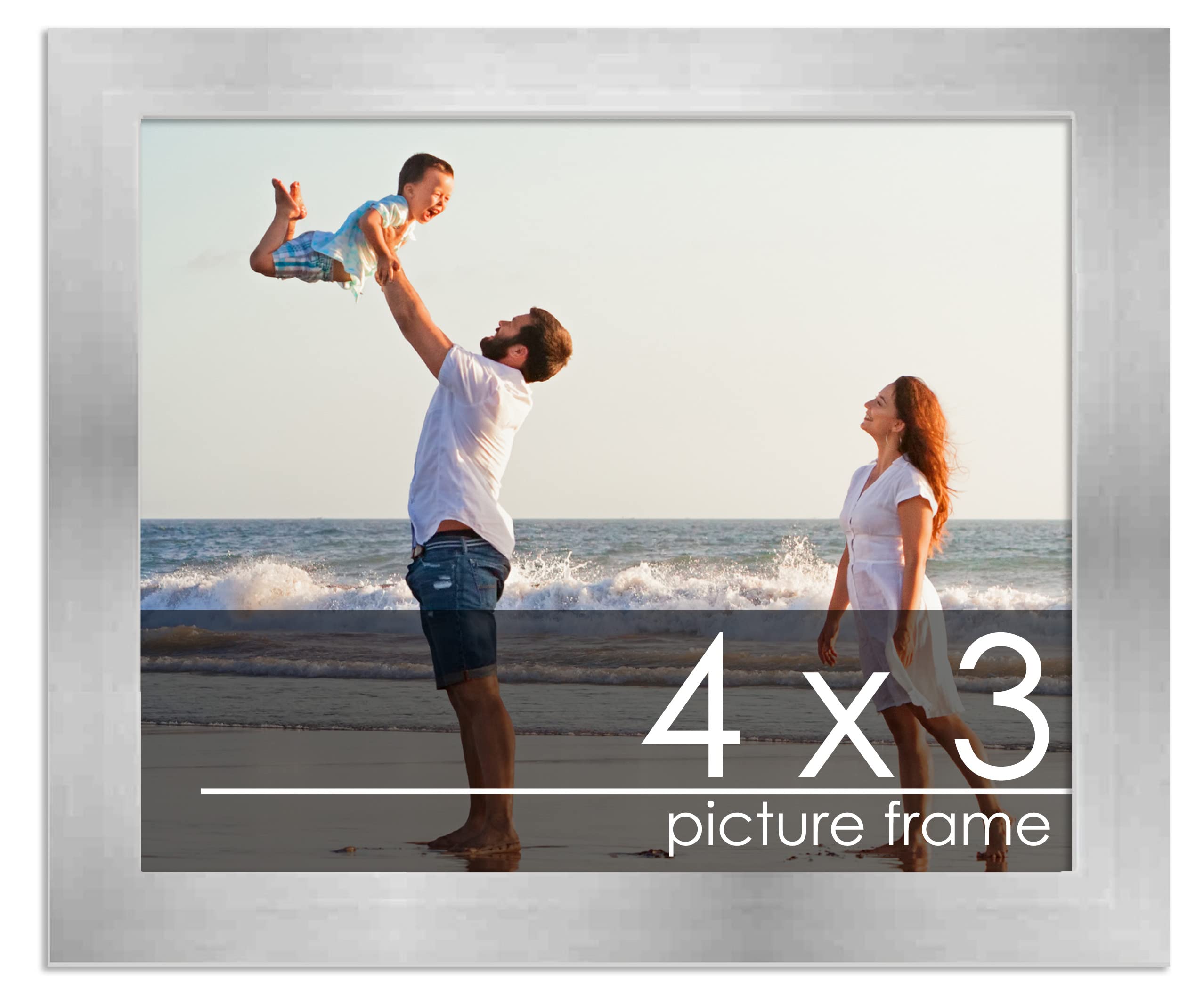Amazon.com - Poster Palooza 4x3 Inch Frame Silver Pewter Wood