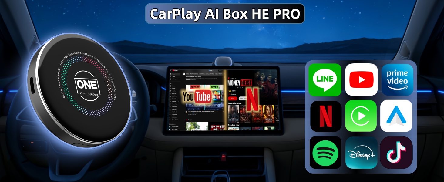 Amazon.co.jp: 【公式】ワンカーステレオOneCarStereo HE Pro CarPlay