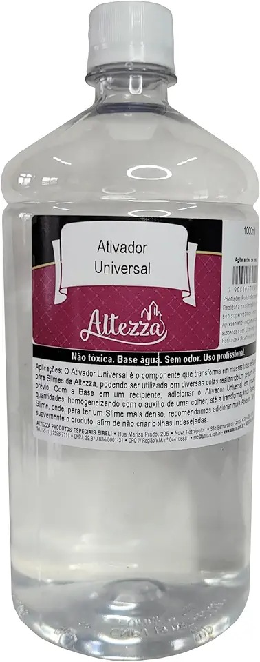 Slime Ativador Universal 1000ml - Ativador Universal Para Cola Slime Original Altezza