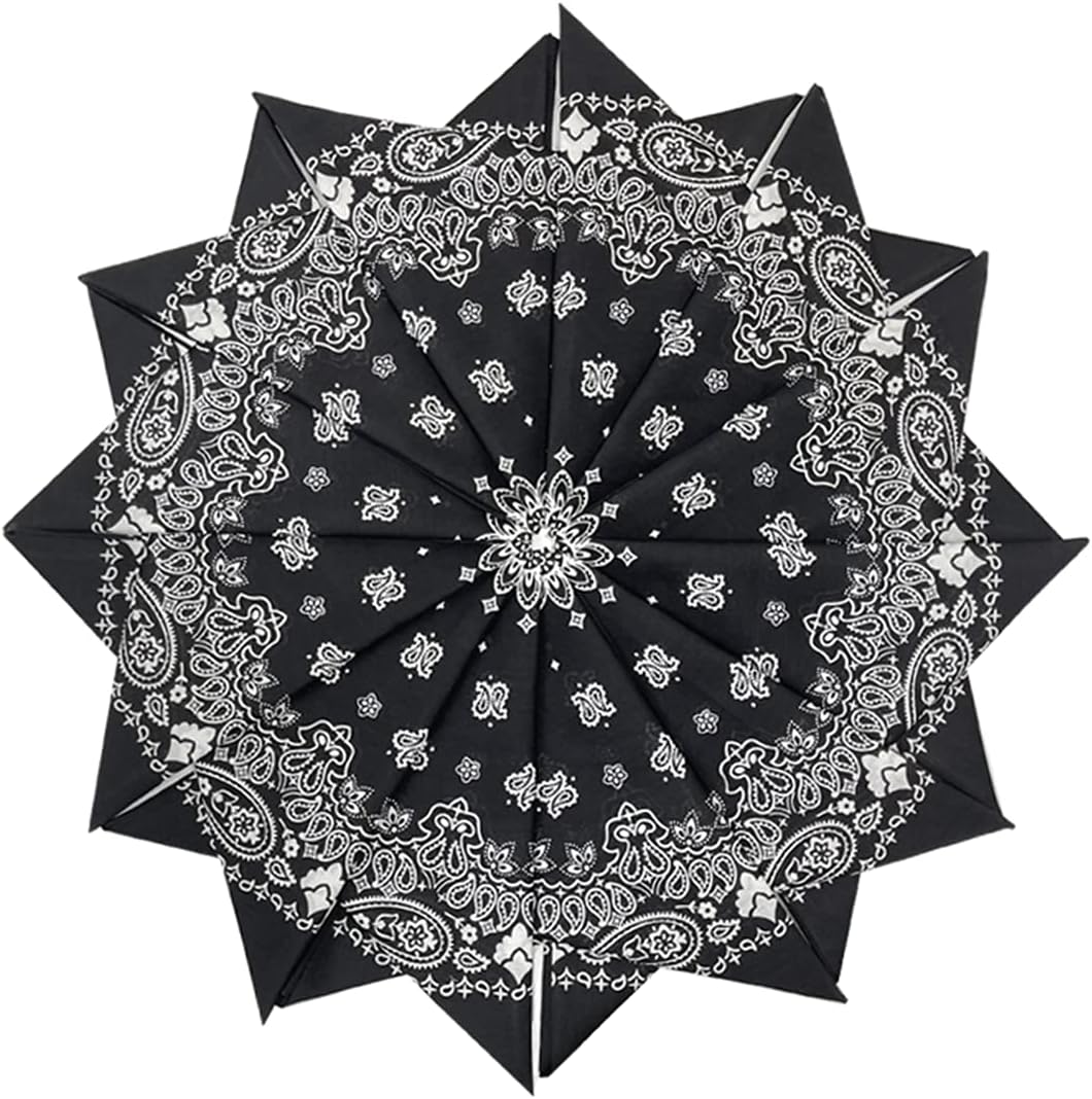 6 Pack 12 Pack Bandanas 2 Sides Printed 22inch Unisex Cowboy Kerchiefs