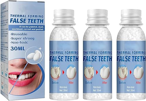 Kit de reparación de dientes temporales, pegamento de dientes de llenado temporal, kit de reemplazo de dientes temporales para rellenar, arreglar