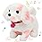 Hopearl Walking Point Dog Interactive Electronic Pet Plush Toy Puppy Woof and Moving Animated Nodding Head Gifts for Toddlers Birthday, Pink, 7\'\'