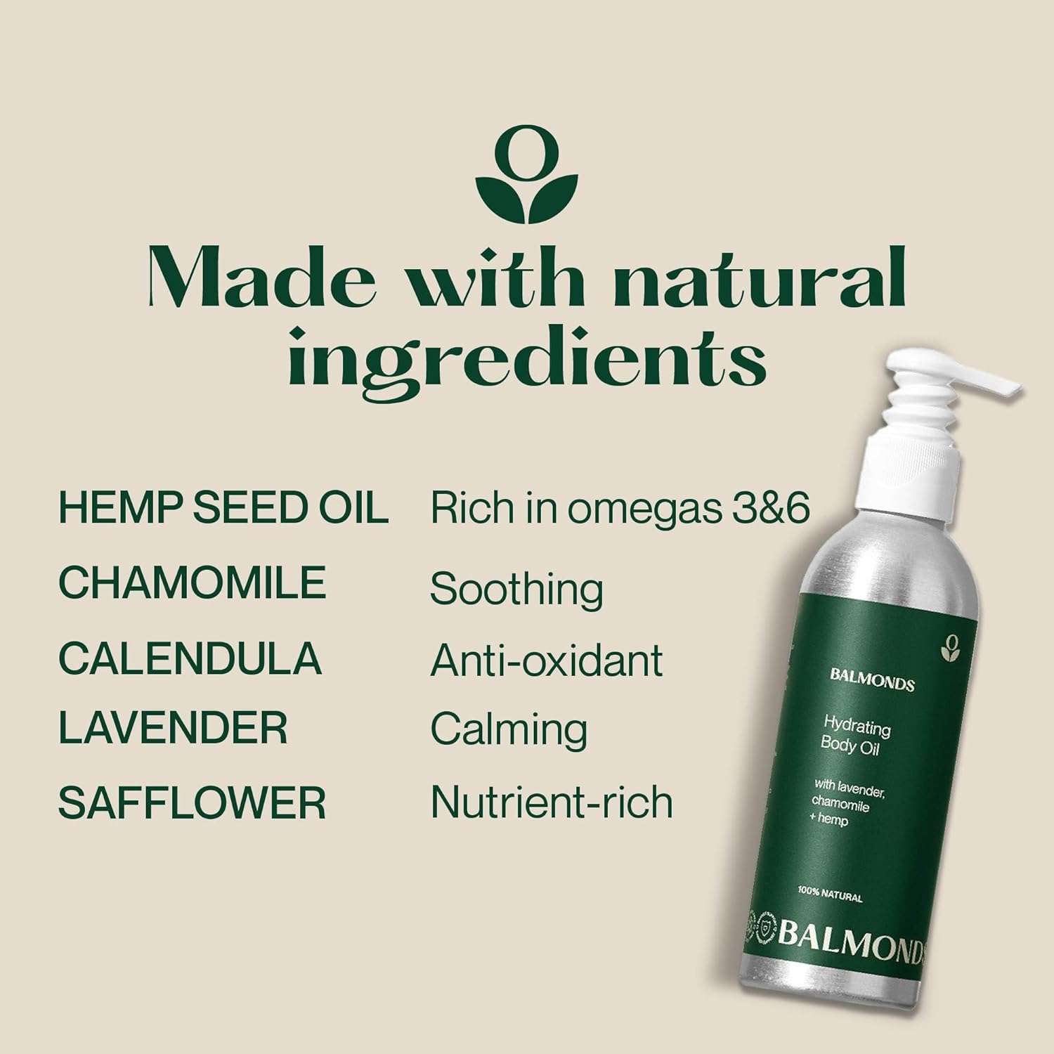 Balmonds Bath & Body Oil 200ml - 100% Natural Body Oil Suitable for Sensitive, Dry or Rough Skin - Hydrating Body Oil, Massage Oil, Baby Oil 8 71aNlimQpNL. AC SL1500
