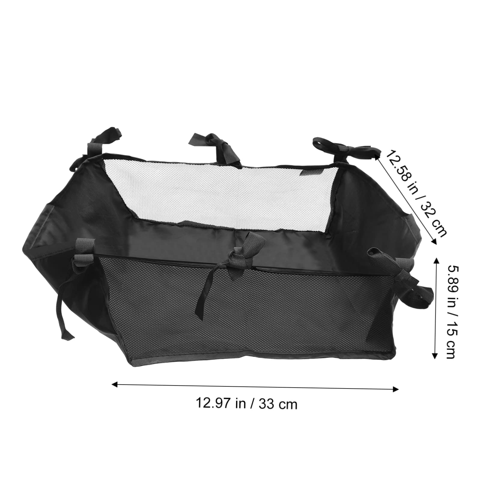 MERRYHAPY Cesta inferior para cochecito de bebé hecha de tela Oxford, organizador de gran capacidad con bolsa de la compra, estable y fácilmente fijada