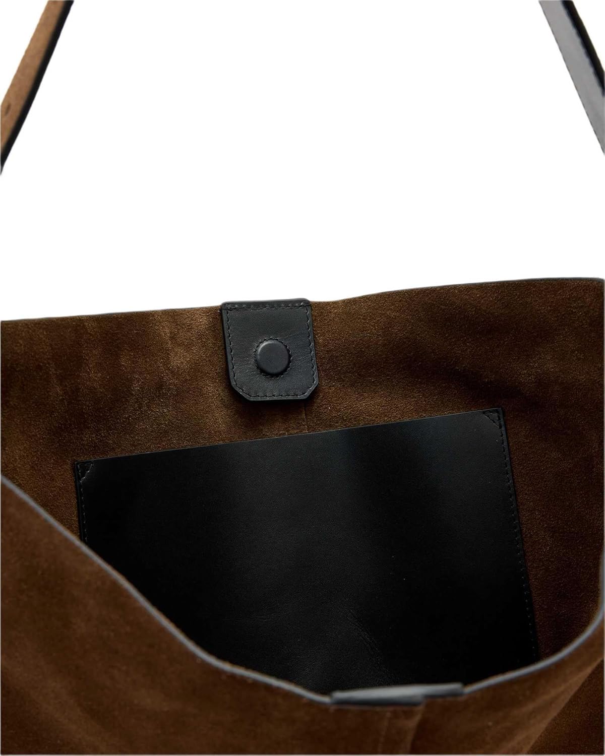 AllSaints Asha Suede M Bag Fango Brown W368XD One Size - Image 3