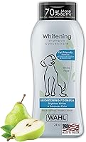 Wahl Whitening Shampoo for Dogs, White Pear Scent, 24 oz - Brightens Coats, Controls Odors, Silky Smooth Grooming, Model 820001A