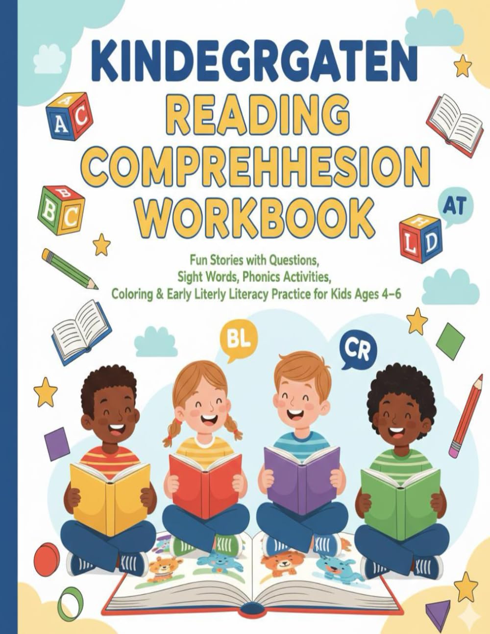 Kindergarten Reading Comprehension Workbook: Fun Stories with Questions, Sight Words, Phonics Activities, Coloring & Early Literacy Practice for Kids ... Comprehension Builders – Kindergarten)
