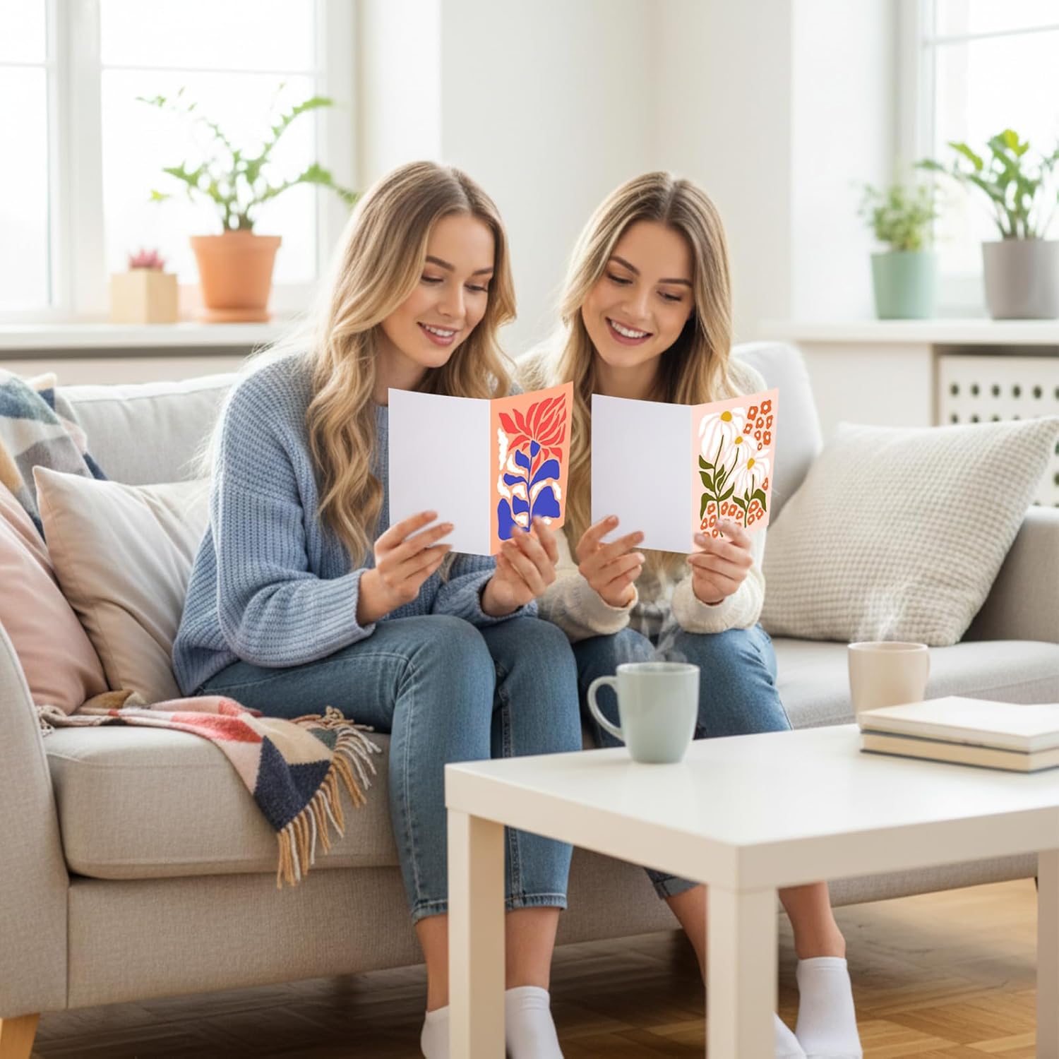 Gueevin 90 Pack Floral Greeting Cards with Envelopes & Stickers Bulk 3.5 x 5 Inch Floral Blank Note Cards Set, 6 Flower Designs Card for Thank You, Birthday, Wedding, Business, Condolence, Invitation - Image 7