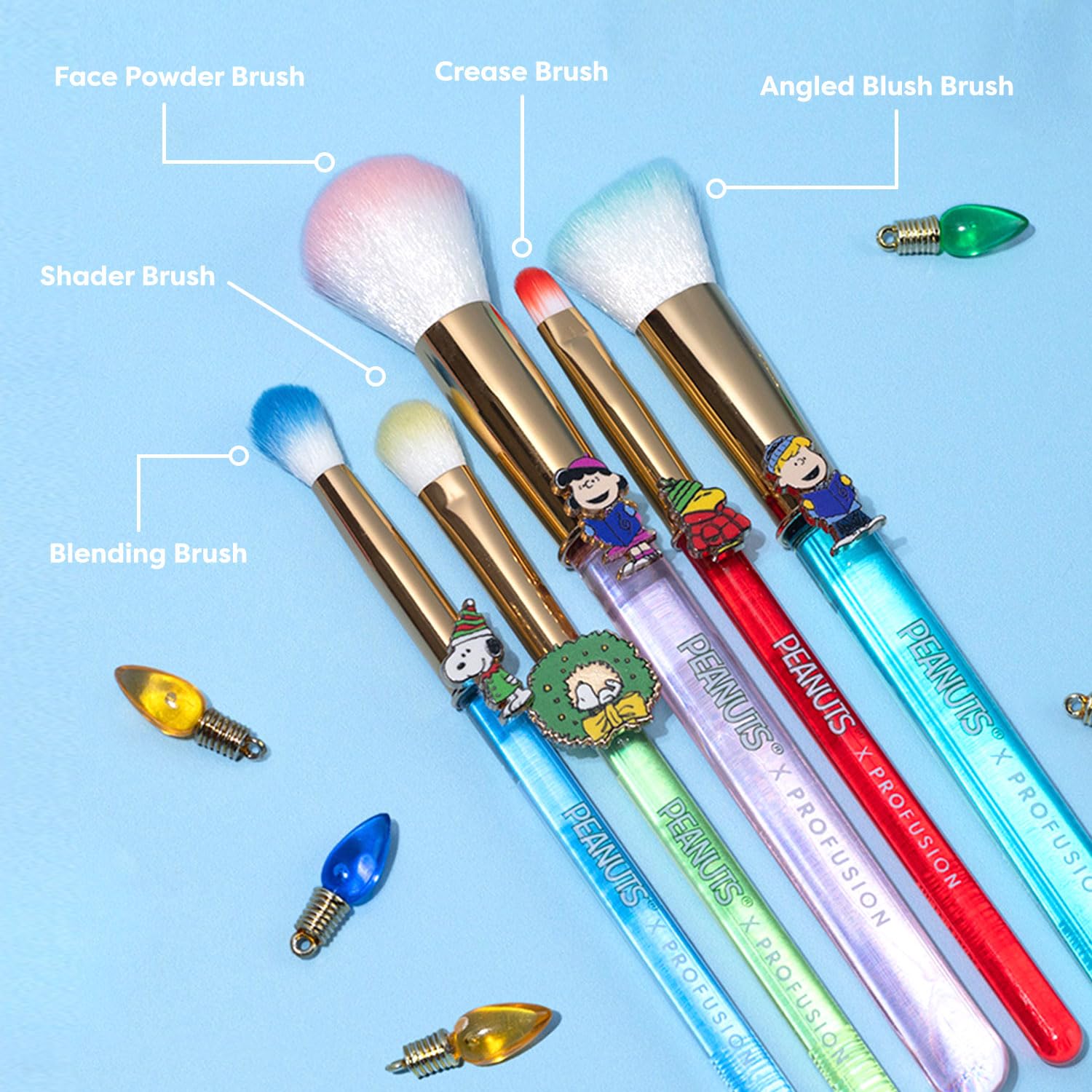 NEW PEANUTS Snoopy & Friends Self Care Bundle-Mirror, Hand cream, Detangle brush Amazon.com: Profusion Cosmetics Peanuts Merry And Bright  main image 2
